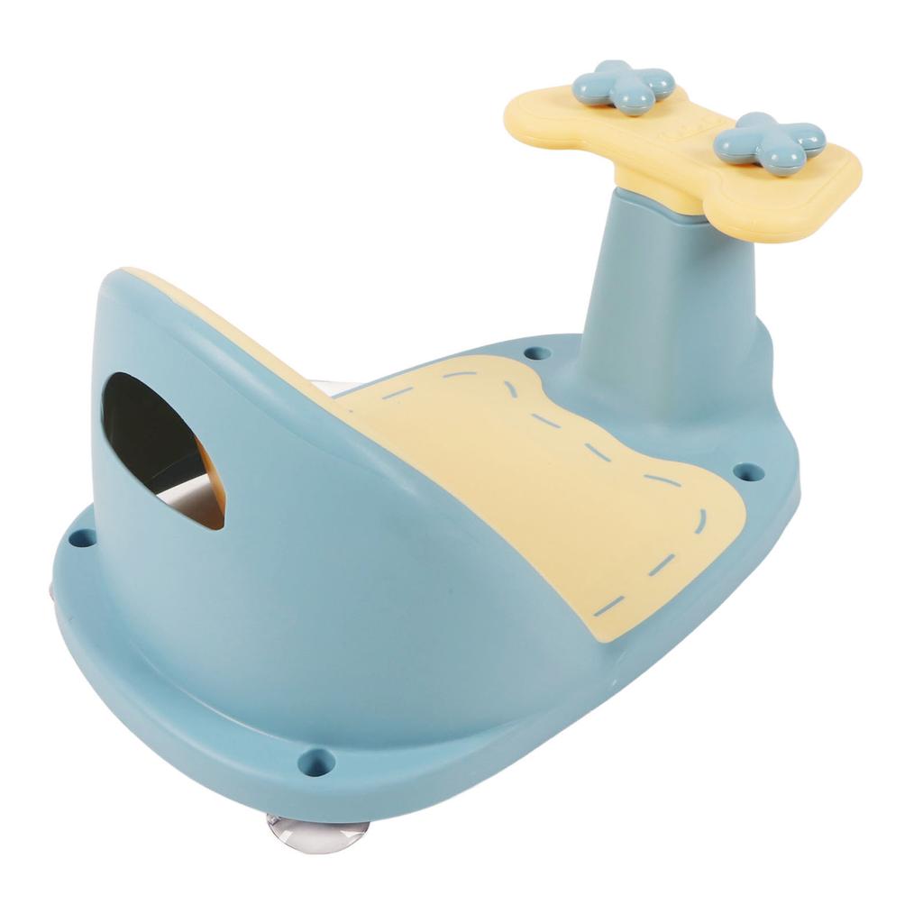 Baby Bath Seating Anti Slip PP Portable Infant Shower Chair with Secure Suction Cups for Washroom Bathroom