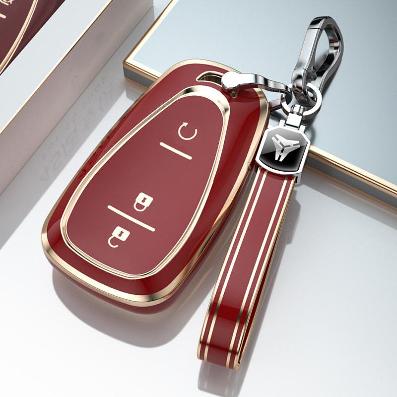 2/3/4 Buttons Tpu Car Key Case For Chevrolet Chevy Malibu Camaro Cruze Traverse Sonic Volt Bolt Equinox Key Cover Fob Keychain