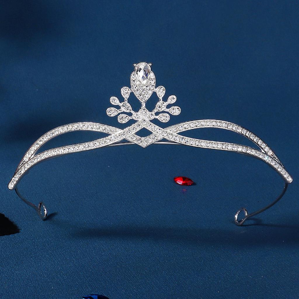 Perle Strass Schmuck Kuchen Krone Erwachsener Geburtstag Party Legierung Krone Prinzessin Hochzeitskleid Haaraccessoires Braut Kopfschmuck