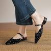 Summer Women's Cool Slippers Casual Flat Slippers Sequined Bag Head Drag New Women's Slippers Rubber Soft Sole Large Size