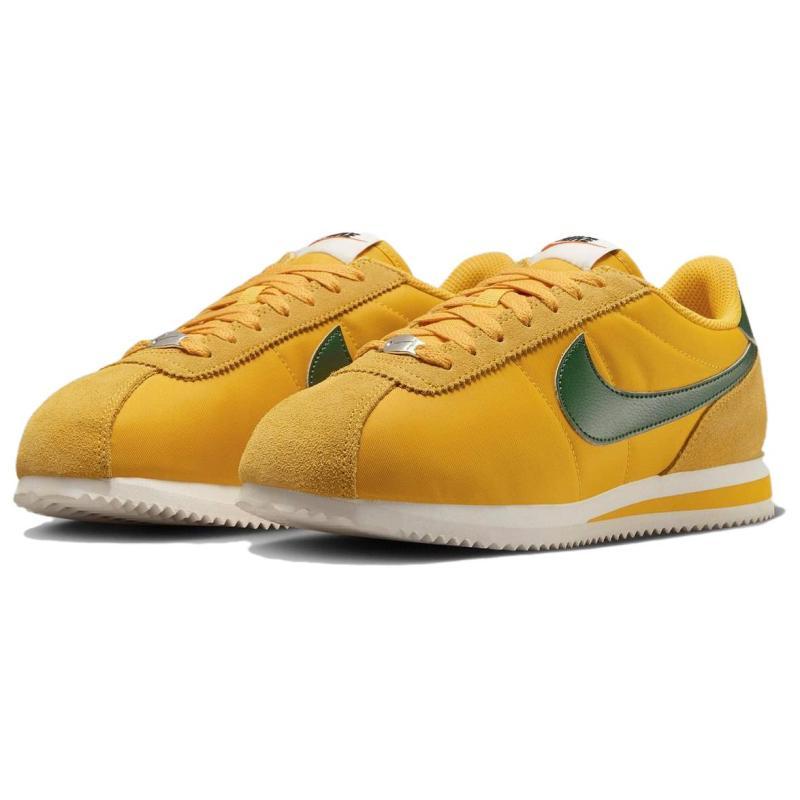 Nike Cortez Textile Yellow Ochre Gorge Green Women's Sneakers DZ2795-702