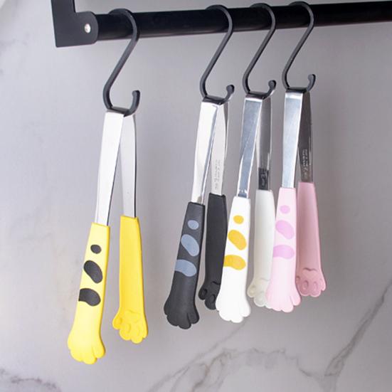 Food Clips Cat Paw Styling Food Tongs Salad Bread Baking Dessert Clips 430 Stainless Steel Food Tongs