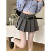 Summer Sexy Pleated Mini Skirt for Women - Ultra-Short, Hot Girl Style, Petite Fit
