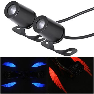 2Pcs LED Welcome Light Waterproof Angel Wings Projection Lights Super Bright Motorcycle Welcome Light 8-30V LED Carpet Underglow