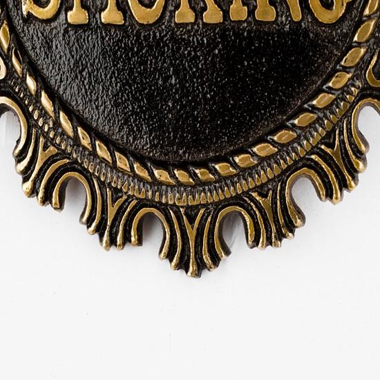 Rökförbudsskylt Elegant Metallvarningsskylt för Hem, Kontor eller Företagsbruk Snygg Dekorativ Skyltning Tydlig Gravyr