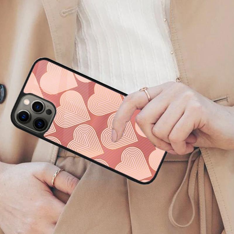 

Cute Love Heart Protective Magnetic Phone Case For APPLE iPhone 17 Air 16 14 13 12 Pro Max 15 Plus Wireless Charge MagSafe Cover iPhone 14