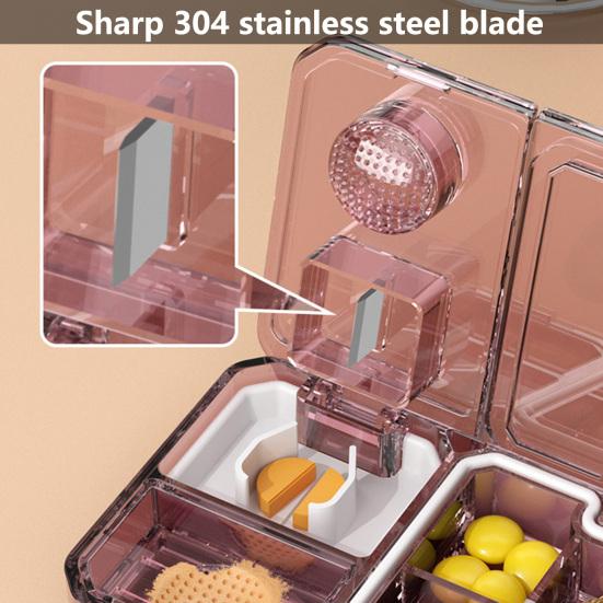 Pouzdro na pilulky s více přihrádkami Venkovní napájení Kompaktní dělicí dělič na řezání tablet Dobré řezání Ekologické