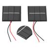 2Pcs Solar Panel Module Polysilicon Micro Mini Glue Power Solar Cells 43x55mm 0.4W 1.5V