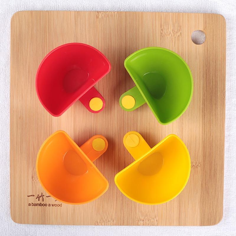 Kreative Kunststoff-Salat-Dressing-Box mit Clip-Untertasse