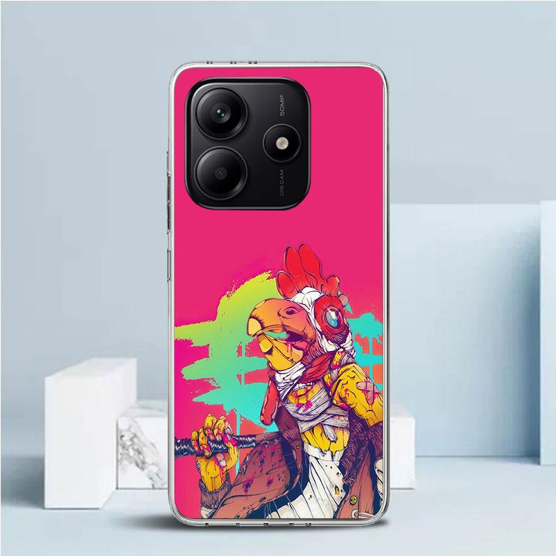 Game Hotline Miami Soft Cover for Xiaomi Redmi Note 15 14 13 12 Pro Plus Phone Case 14S 11S 11T 11E 10S 10 4G Pattern Shell Redm
