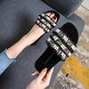 Pearl Slippers Women's Wear 2025 New Summer Fashion Versatile Internet Celebrity Extra Large Size 41-43 Fat Wide Sandals