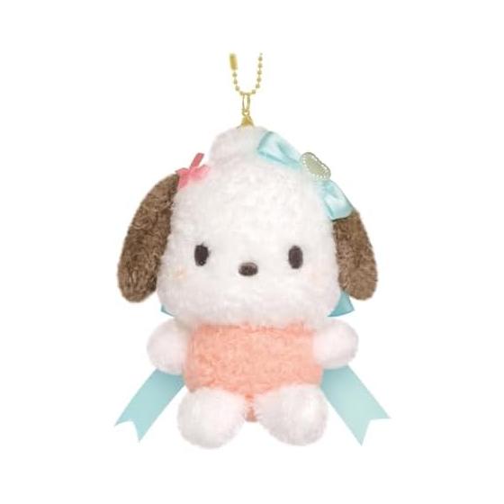 Sanrio Plush Keychain Pochacco Runrun Ribbon