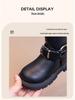 2026 Girls' Two-Layer Leather Winter Boots: Fashionable, Versatile, Warm Short Boots for Middle and Big Kids