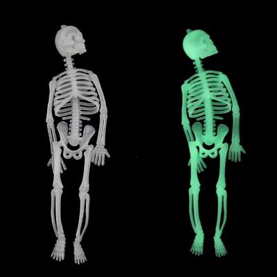 Sıcak Tricky Glow Kafatası İskeleti Perili Ev Cadılar Bayramı Dekorasyon Malzemeleri Aydınlık İskelet DIY Oyuncak