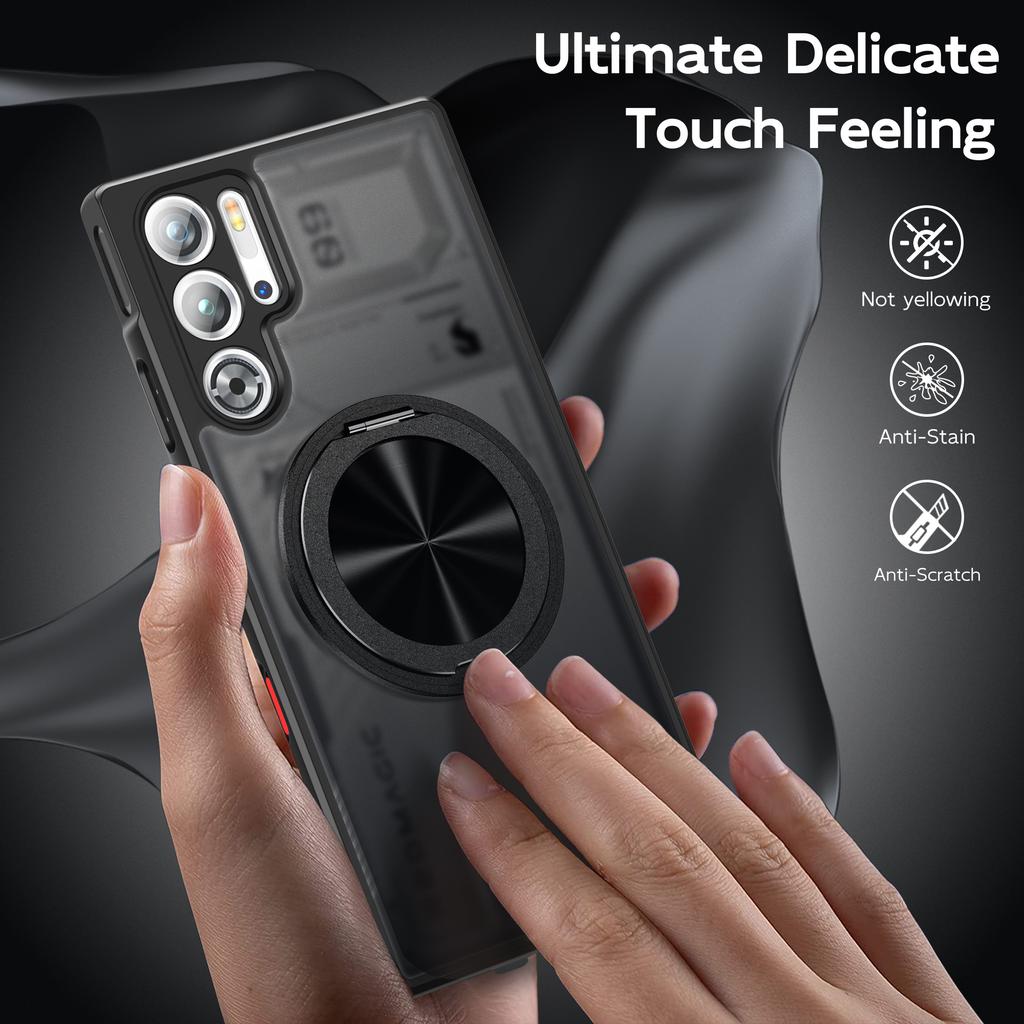 For Asus ROG Phone 8 5G/8 Pro 5G Magnetic Case TPU + PC Rotary Kickstand Phone Cover