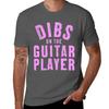 DIBS ON THE GUITAR PLAYER Fitted Scoop T-Shirt Quick Drying Funny Costumes T-shirts Oversize Graphic T Shirt Vintage T-shirt Men