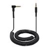Replacement Audios Cord For Monitor Major2 Major3 Headphone 3.5mm L Type Metal Plugs Stereo Spirals Wear Resistant Wire
