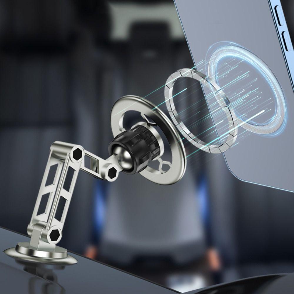 Folding Magnetic Car Phone Holder 360° Rotation Navigation Bracket Car Accessory