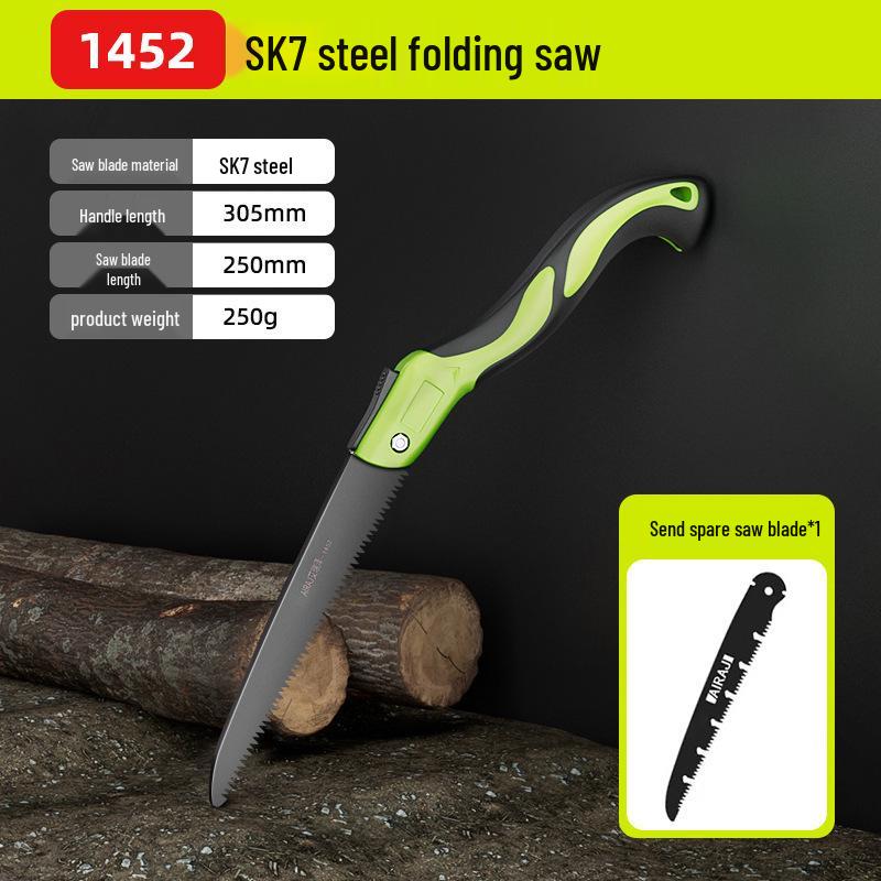 Compact Folding Hand Saw for Woodworking and Tree Cutting