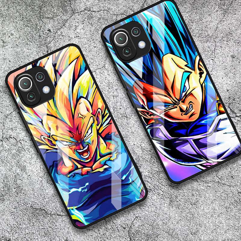 Case for Xiaomi mi 10 Pro 11 Lite 12X 12T 11T 10T 13 Note 10 14 12 Glass Phone Cover D-ragonS B-allS Vegeta