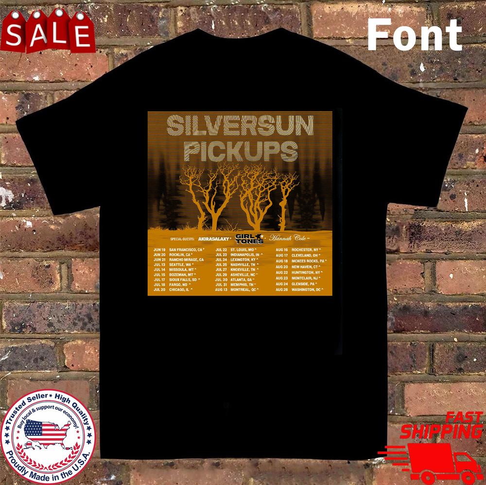 

New Silversun Pickups Band 2025 Headline Tour Black T Shirt All Size S-5XL FF222 Unisex T-Shirt XXXXL