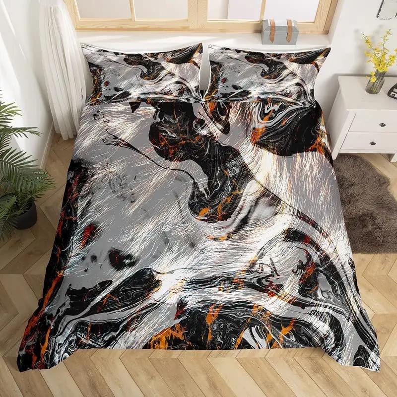 

Пододеяльник из коровьей шкуры, комплект постельного белья из микрофибры, кожа фермерского животного, одеяло, двойной, полный, для детей, подростков, декор комнаты EU single(135x200cm)