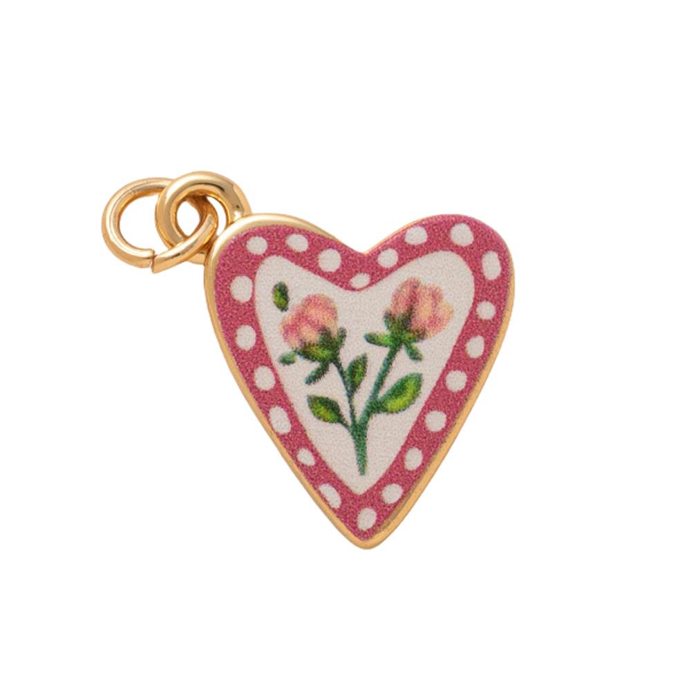 HOT Mini Copper Flower Pendant For Women Flower Strawberry Love Painting INS Necklace Choker Pendant For Jewelry Bracelet