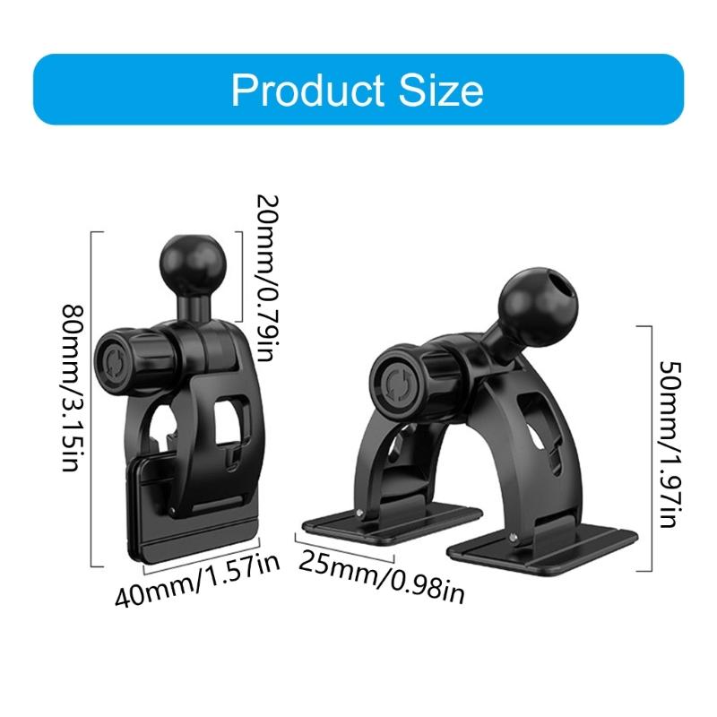 360 Degree Adjustable Rotation Phone Brackets Adhesive Base 17mm Ball Joint Adapter For Handfree Video Calls