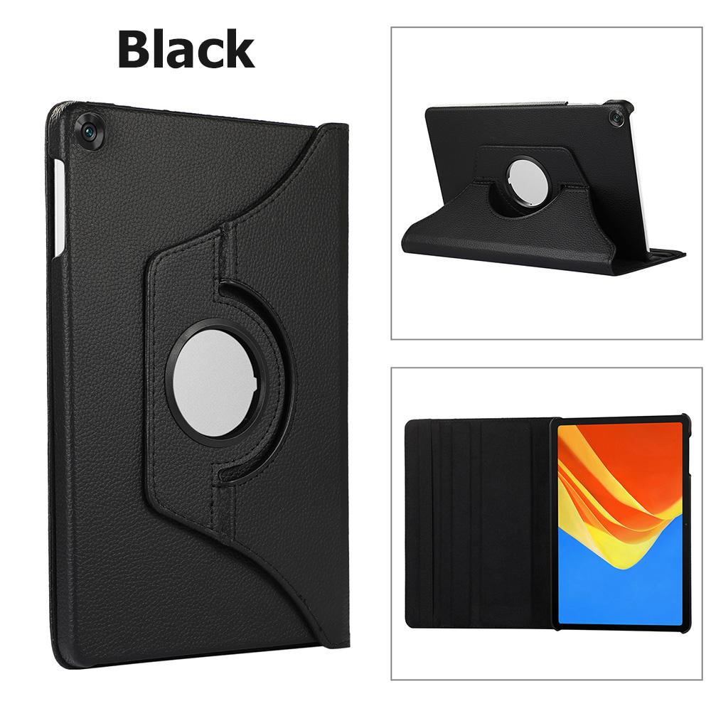

Поворотный чехол на 360° для Samsung Galaxy Tab S6 Lite T290 T510 T560 T720 A7 Lite T220 A8 X200 A9 Plus A8 X200 Кожаная обложка Tab A9 8.7inch чёрный
