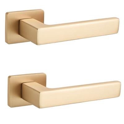 Kvadrato II Gebürsteter Goldener Innentürgriff