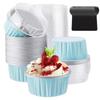 50 Unidades Mini Forminhas de Bolo Forminhas de Alumínio para Cupcake Forminhas de Papel para Assar Caixas para Muffins Forminhas de Pudim Antiaderentes para Sobremesa Ferramentas de Cozinha