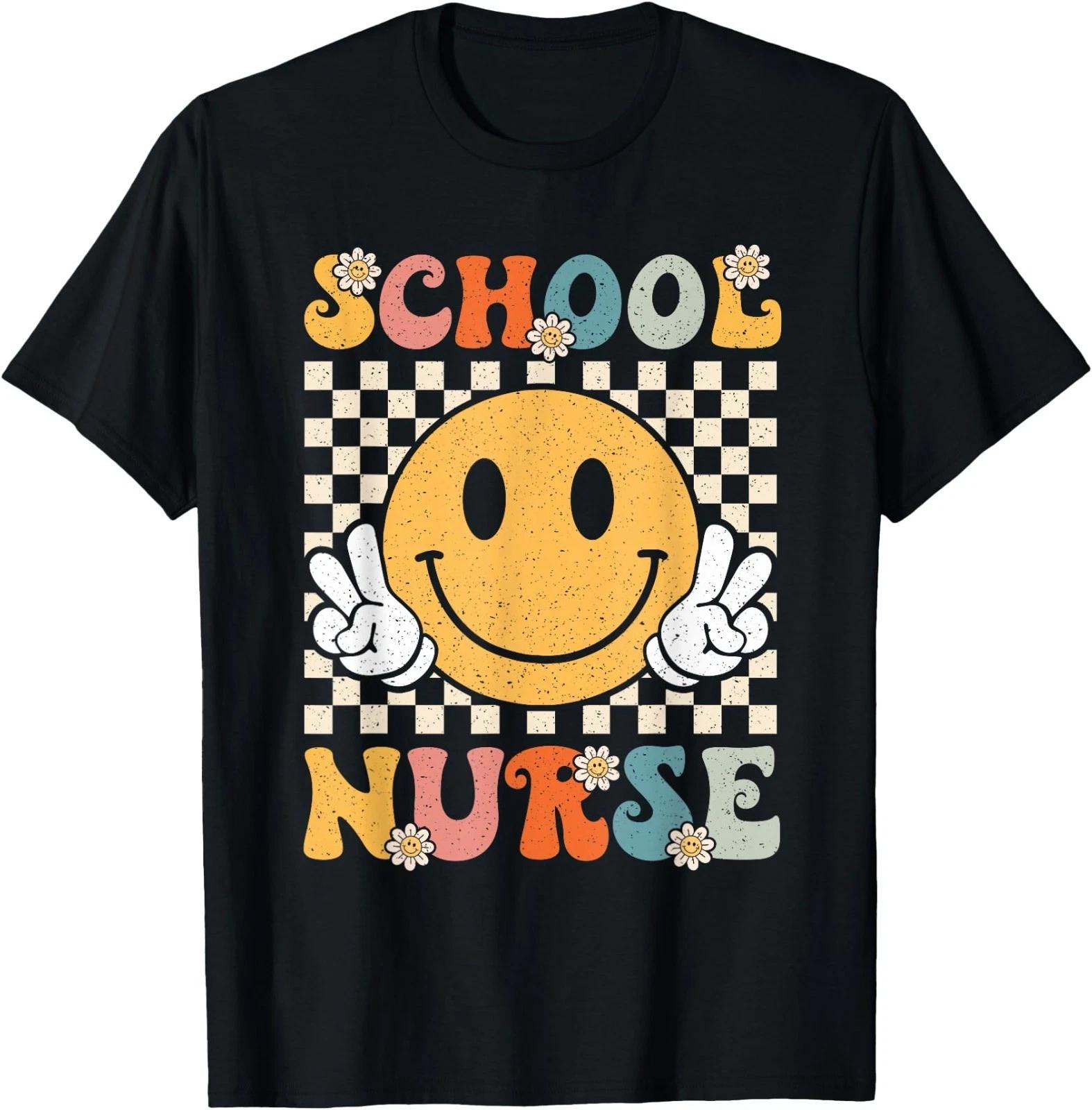 School Nurse Smile Face Future Nurse Nursing Medical Student T-Shirt S
