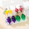 1 Pair of Simulated Three-dimensional Fruit Earrings, Earrings, Lemon Dragon Fruit Grape Qingti, Cute Vacation for Friends