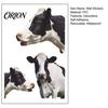 Waterproof PVC Wall Decor for Bathroom Realistic Milk Cow Stickers, Decal,3D Animal Door Decorative Murals Nursery Peel And Stick Art Home Bedroom