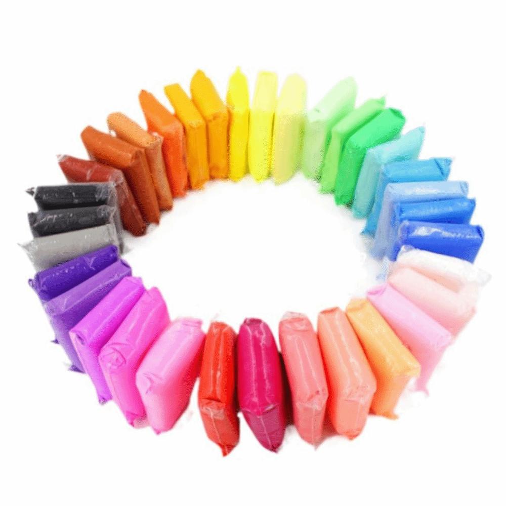 12/24/36pcs Ultra-Light Plasticine Modeling Clay Odorless Kids Polymer Clay Creative Play Dough