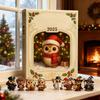 2025 Christmas Countdown Calendar 2D Acrylic Owl Ornament 24 Days Countdown Calendar for Xmas Navidad Party Supplies