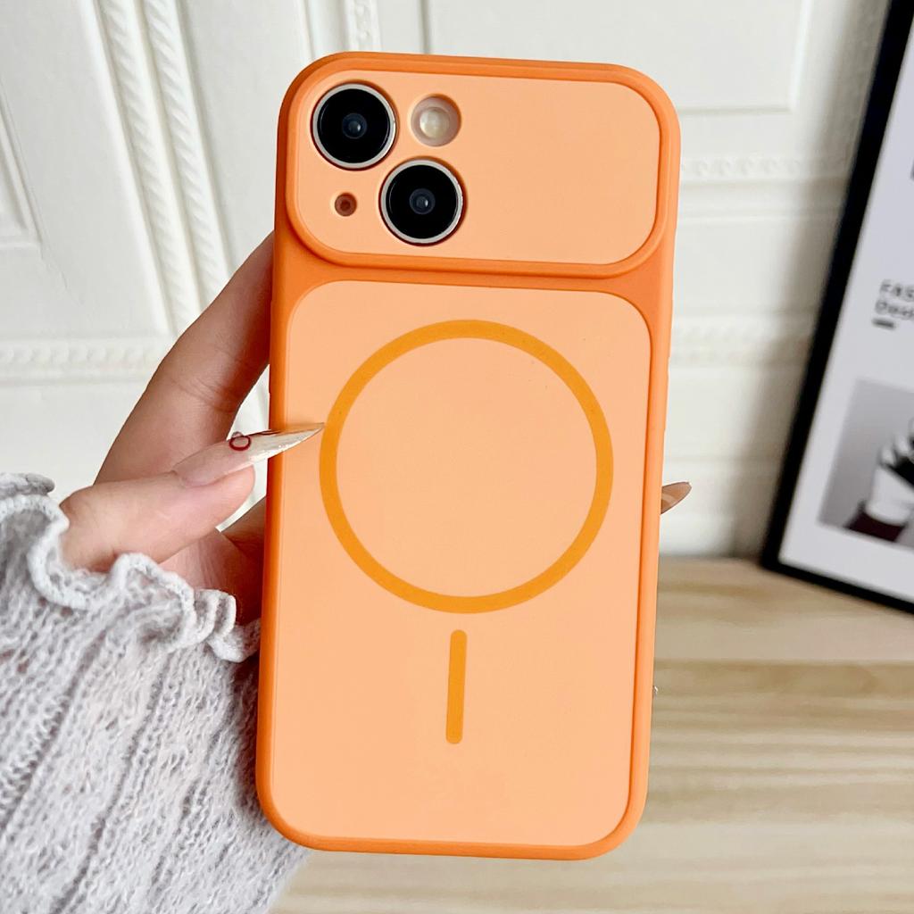 For iPhone 15 Case Compatible with MagSafe Dual Color Skin Touch TPU PC Shockproof Phone Cover