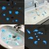 Glow in The Dark Ocean Sink Sticker Self-Adhesive Waterproof Bathroom Decals Cute Turtles Dolphins Sea Animal PVC Sticker for Sinks Bathtubs