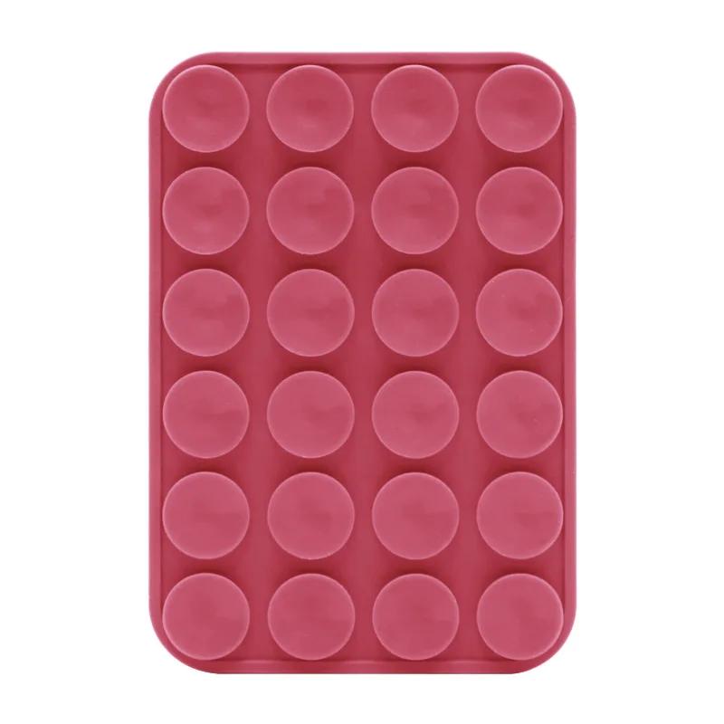 Double Side Silicone Suction Pad For Mobile Phone Fixture Suction Cup Backed Adhesive Silicone Rubber Sucker Pad For Fixing Tool