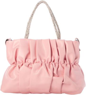 Shubeck Shirred Mini Shoulder FREE Women's Bag, Pink, (ZOG-0012)