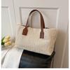 Temperament Simple Weaving 2025 Summer New Foreign Style This Year Popular Korean Version Shoulder Crossbody Casual Handbag Bag