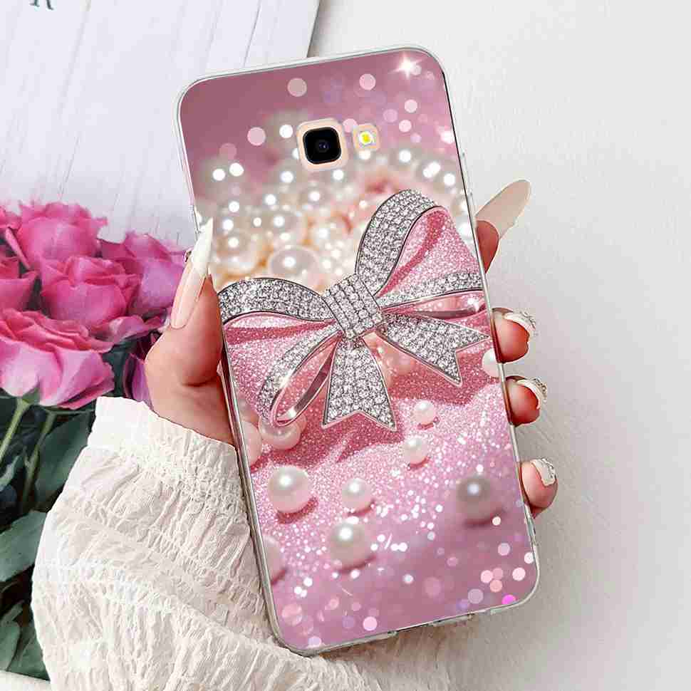 For Samsung Galaxy J4+ SM-J415F Case Luxury Butterfly Flowers Soft Silicone TPU Cover For Samsung J4+ J4 Plus Phone Shell Capa
