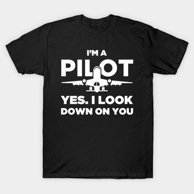 T-shirt Pilote d'Avion Drôle S 5XL Expédition Rapide