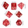 DND Dice Set 7pcs Marble Effect Polyhedral Dice with Roman Digital D4-D20 for Tabletop Game DND TRPG