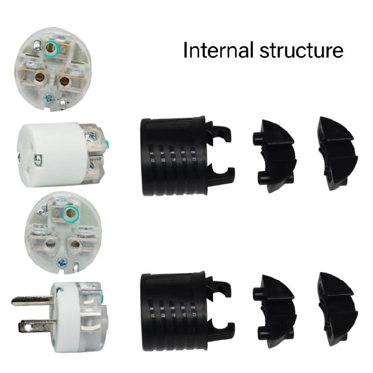3-Wire Grounding NEMA 6-20P Male Power Plug/NEMA 6-20R Female Power Socket for Industrial Equipment and Home Projects
