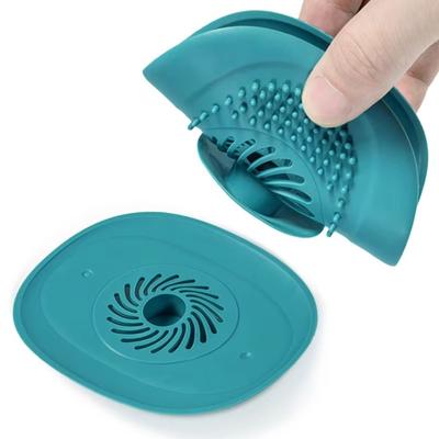 Durable TPR Drain Strainer Orange Blue Yellow Green Anti-clogging Water Stopper Deodorant Tool Floor Drain Cover Bathroom Shower