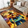 1PC Firefighter with forest fire Pattern Rug Carpets for Bedroom Living Room Sofa Mat Creative Door Mat Cloakroom Home Decor