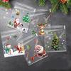 100 Pack Christmas Self-Adhesive Candy Bags: Five-in-One Design for Holiday Party Gifts