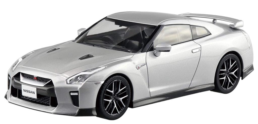 Aoshima Bunka Kyozai The Snap Kit Series Nissan Ultimate Metal Silver Plastic Model Kit 1/32 GT-R Pre-colored 07-D