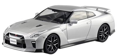 Aoshima Bunka Kyozai The Snap Kit Series Nissan Ultimate Metal Silver Plastic Model Kit 1/32 GT-R Pre-colored 07-D